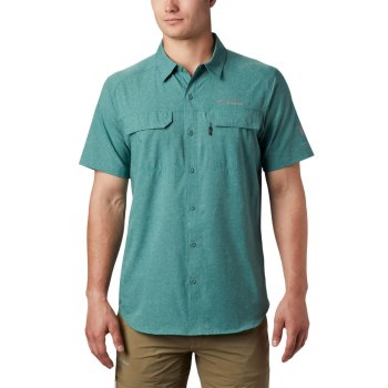 Columbia Overhemd Heren, Irico Short Sleeve Groen, 38ERMQSYC